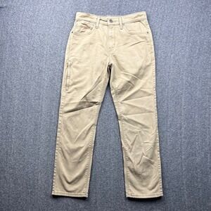 Denizen Levi's 231 Pants Mens 30x30 Khaki Tan Fits 30x28 Athletic Fit Cotton